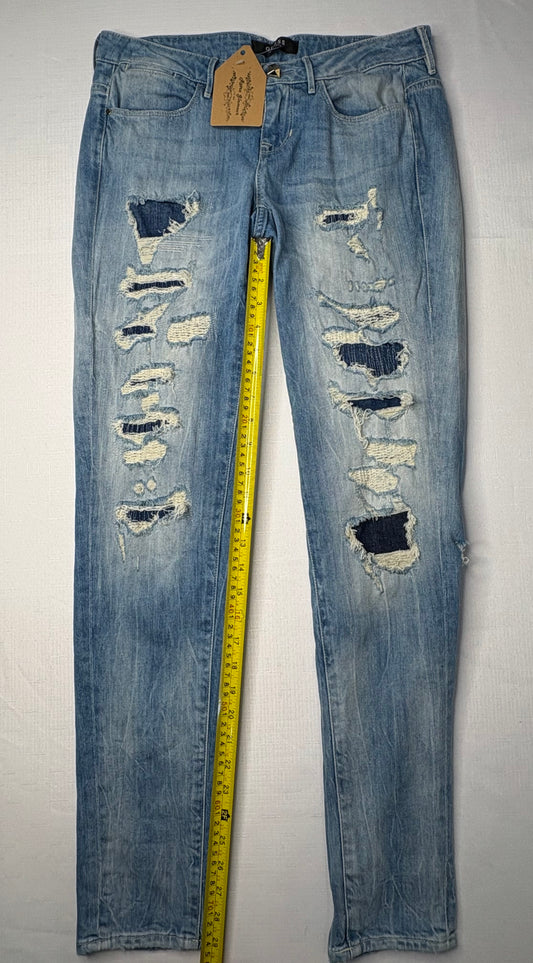 'Guess' Straight Leg Distressed Jeans SZ Small