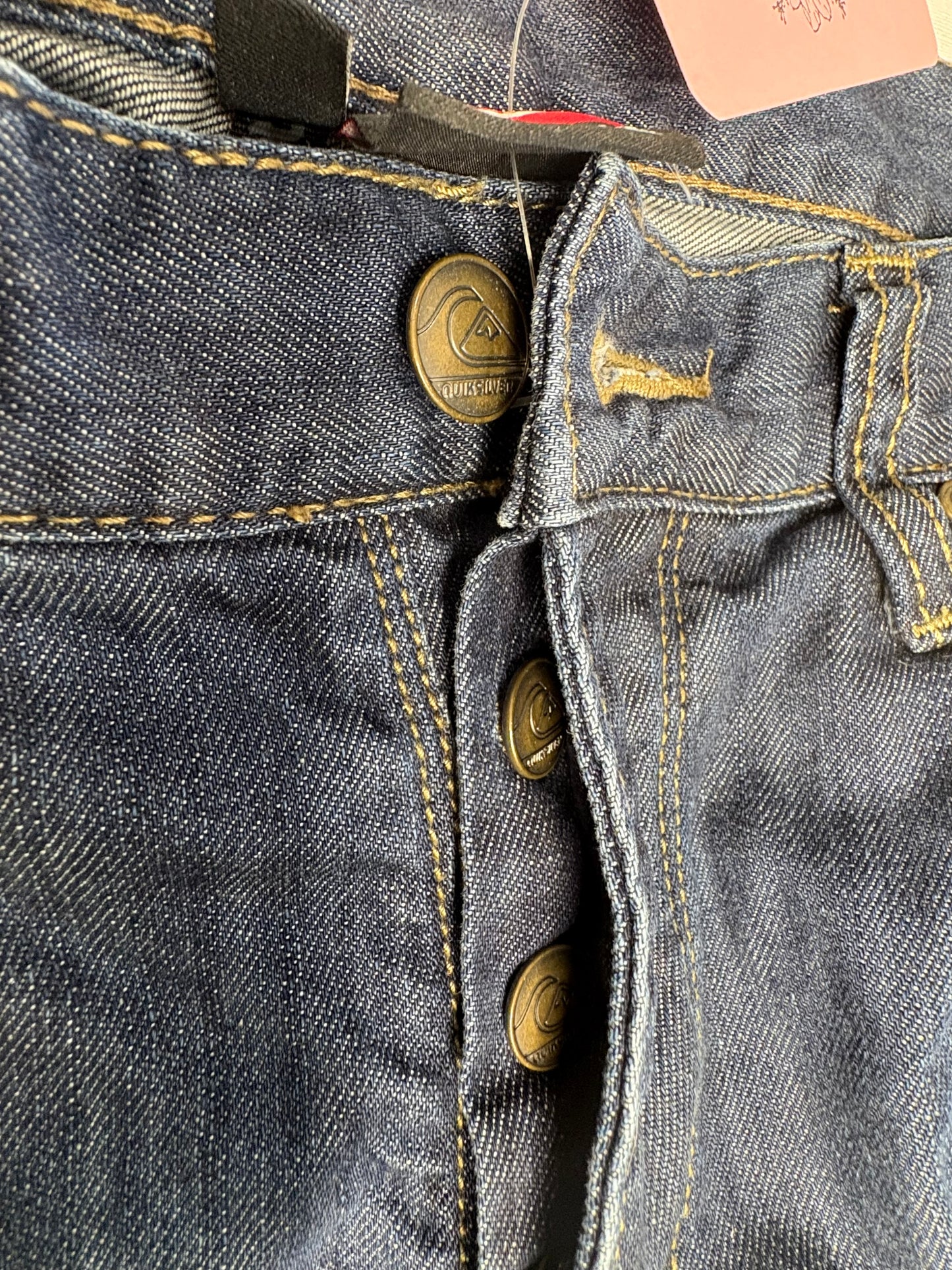 'Quiksilver' Regular Fit 34' Button Up Denim Jeans