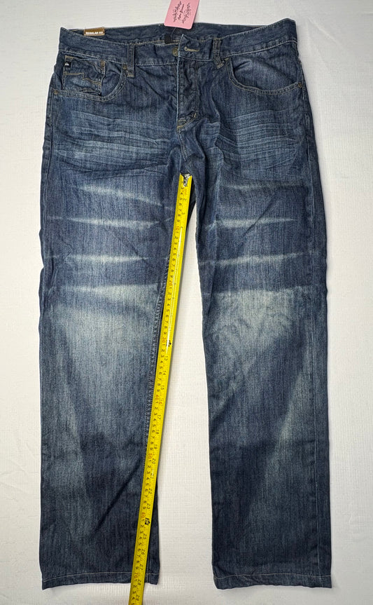 'Quiksilver' Regular Fit 34' Button Up Denim Jeans