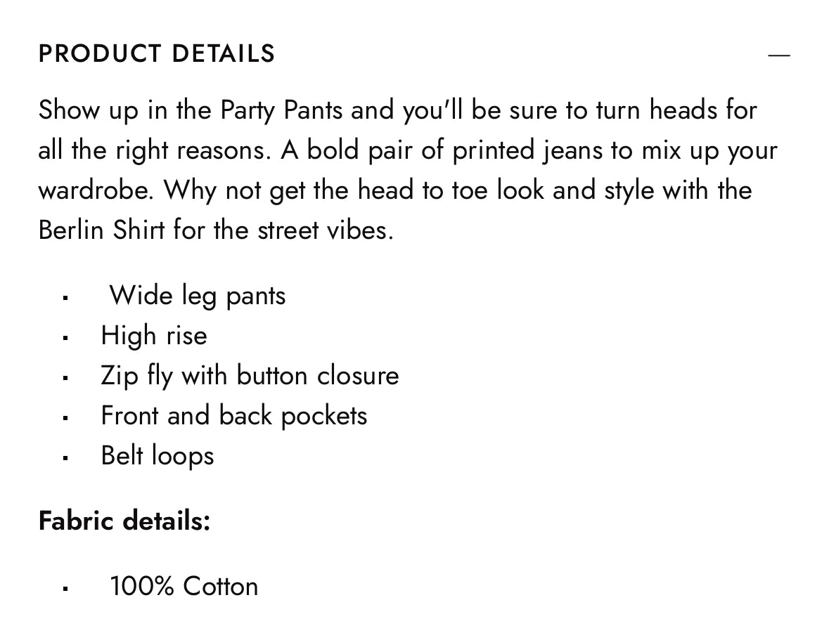 NEW 'Party' Chocolate Swirl Wide Leg Pants