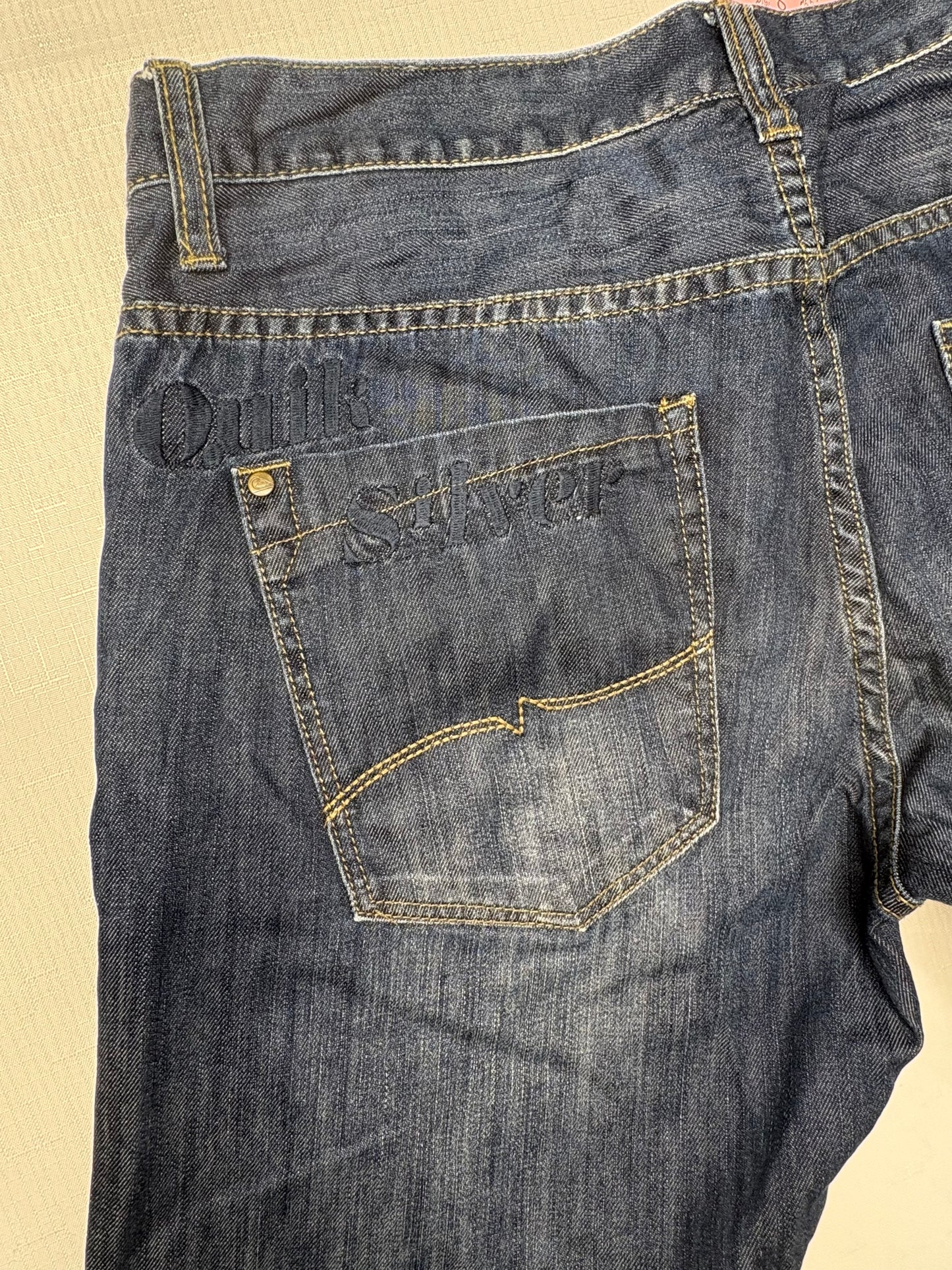 'Quiksilver' Regular Fit 34' Button Up Denim Jeans