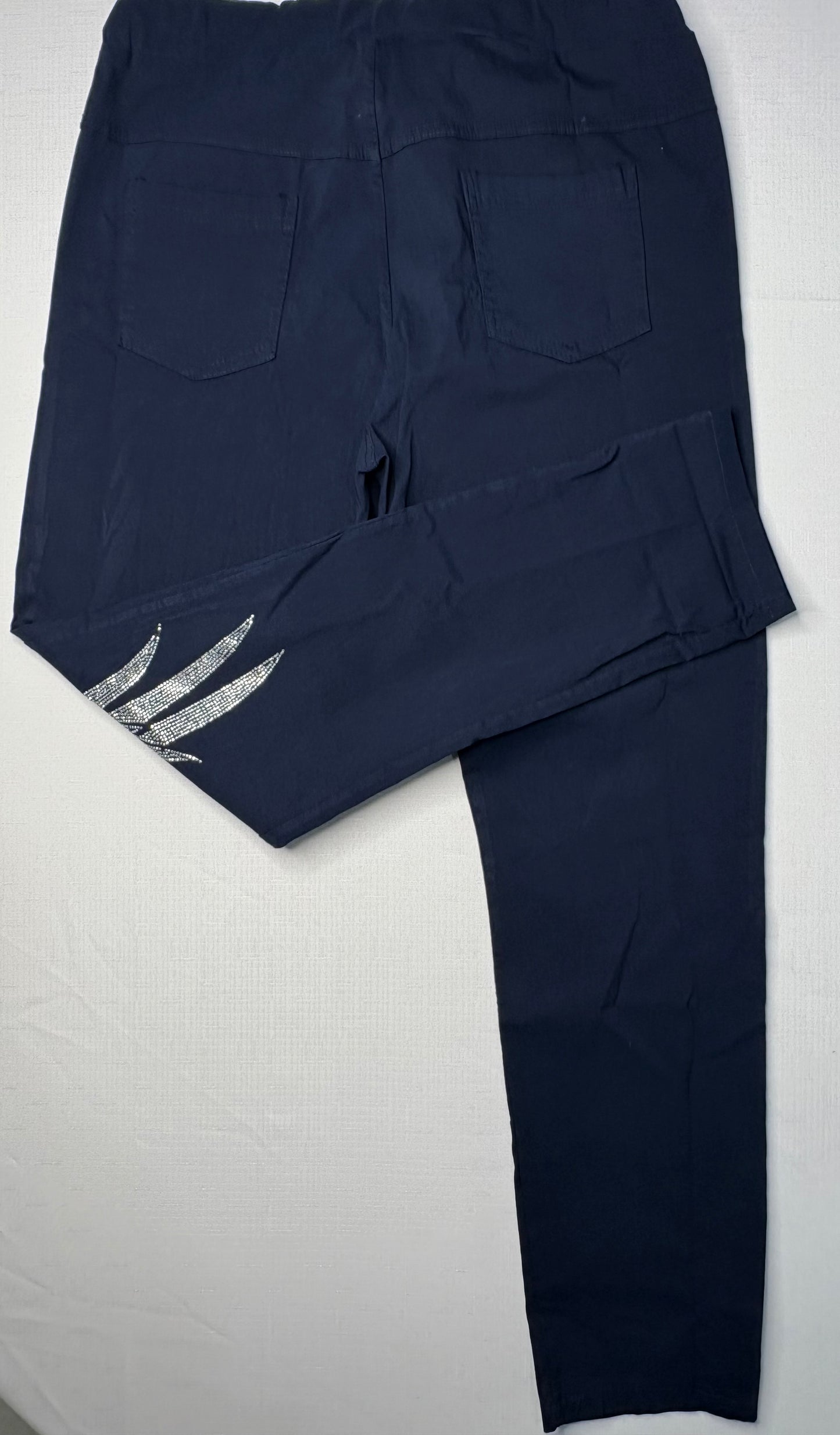 *NEW 'Bottega Moda' Angel Wings Navy Pants