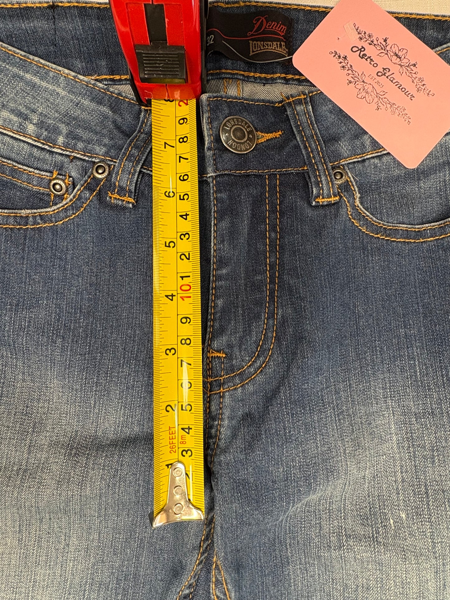 'Lonsdale' Carnaby High-Rise Denim Jeans