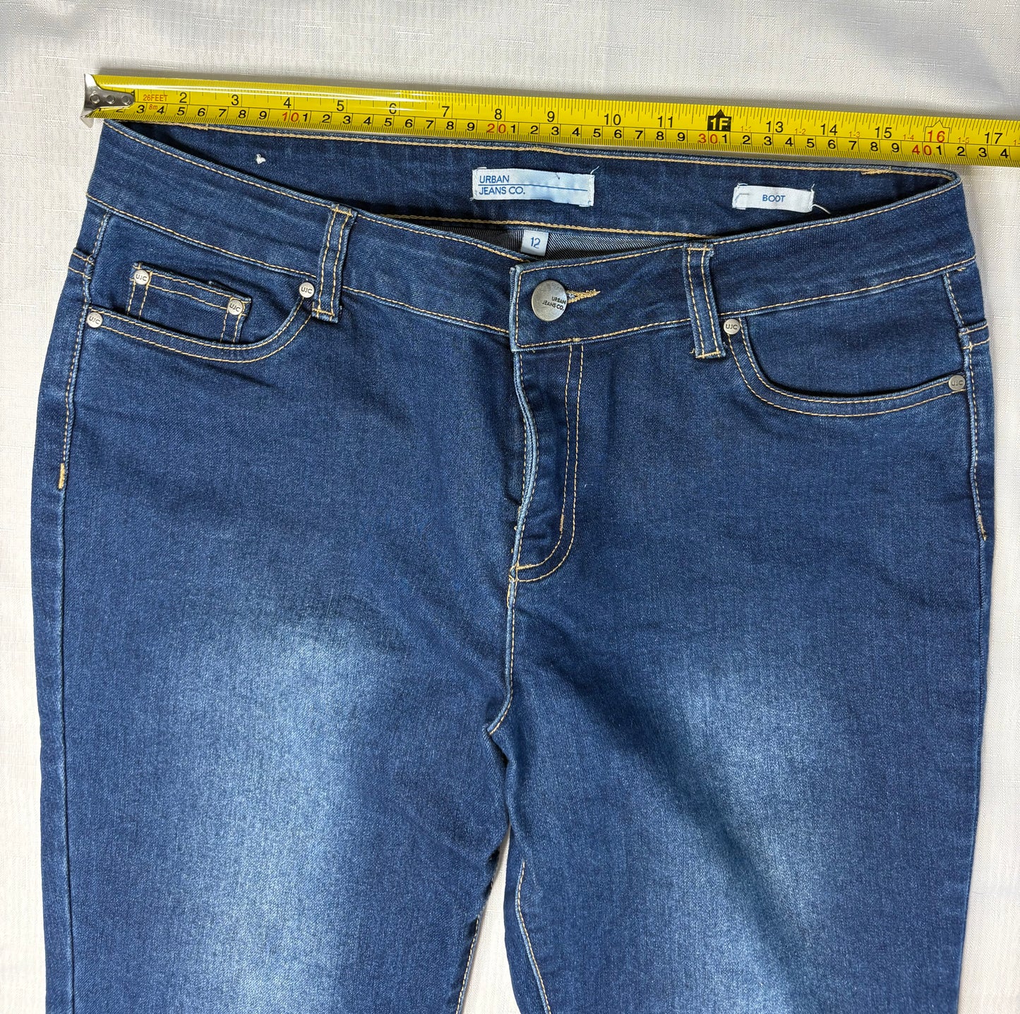 'Urban Co' Bootleg Denim Jeans