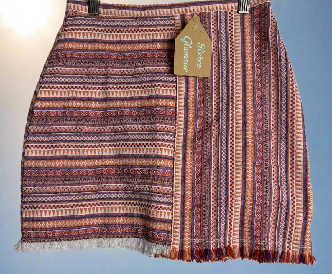 'Ally Fashion' Aztec Patterned Skirt
