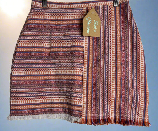 'Ally Fashion' Aztec Patterned Skirt