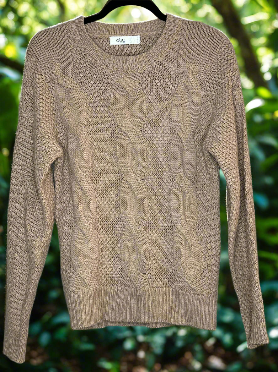 Ally Fashion Cable Knit Jumper
