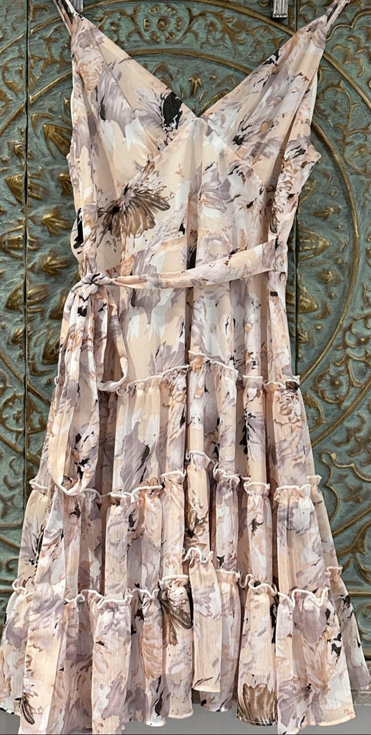 'Ally Fashion' Floral Ruffle Dress