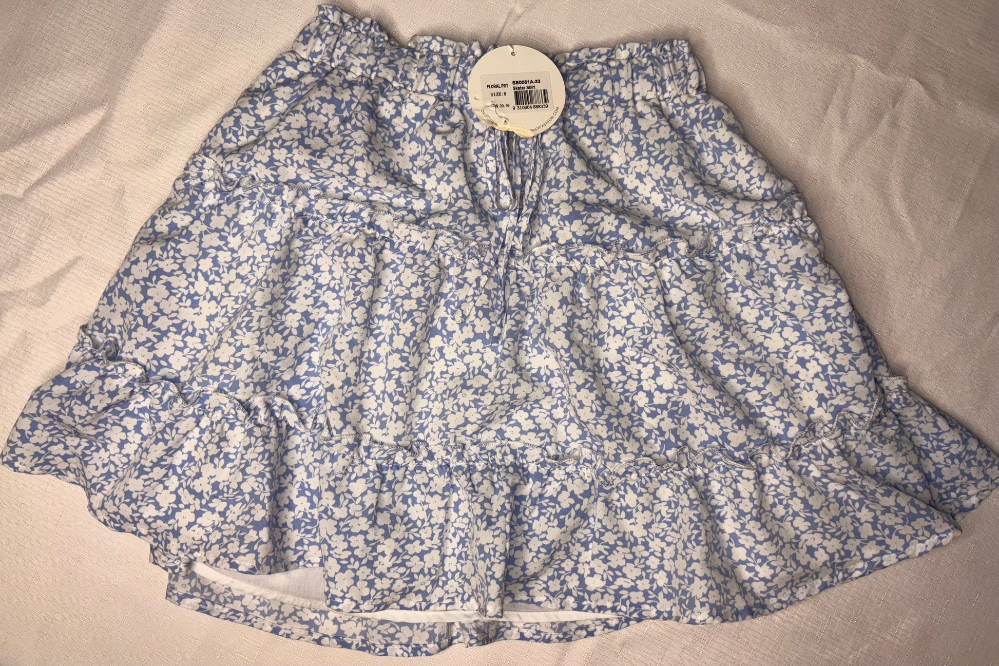 Ally Fashion Skirt A-line ruffled Skirt Sz8