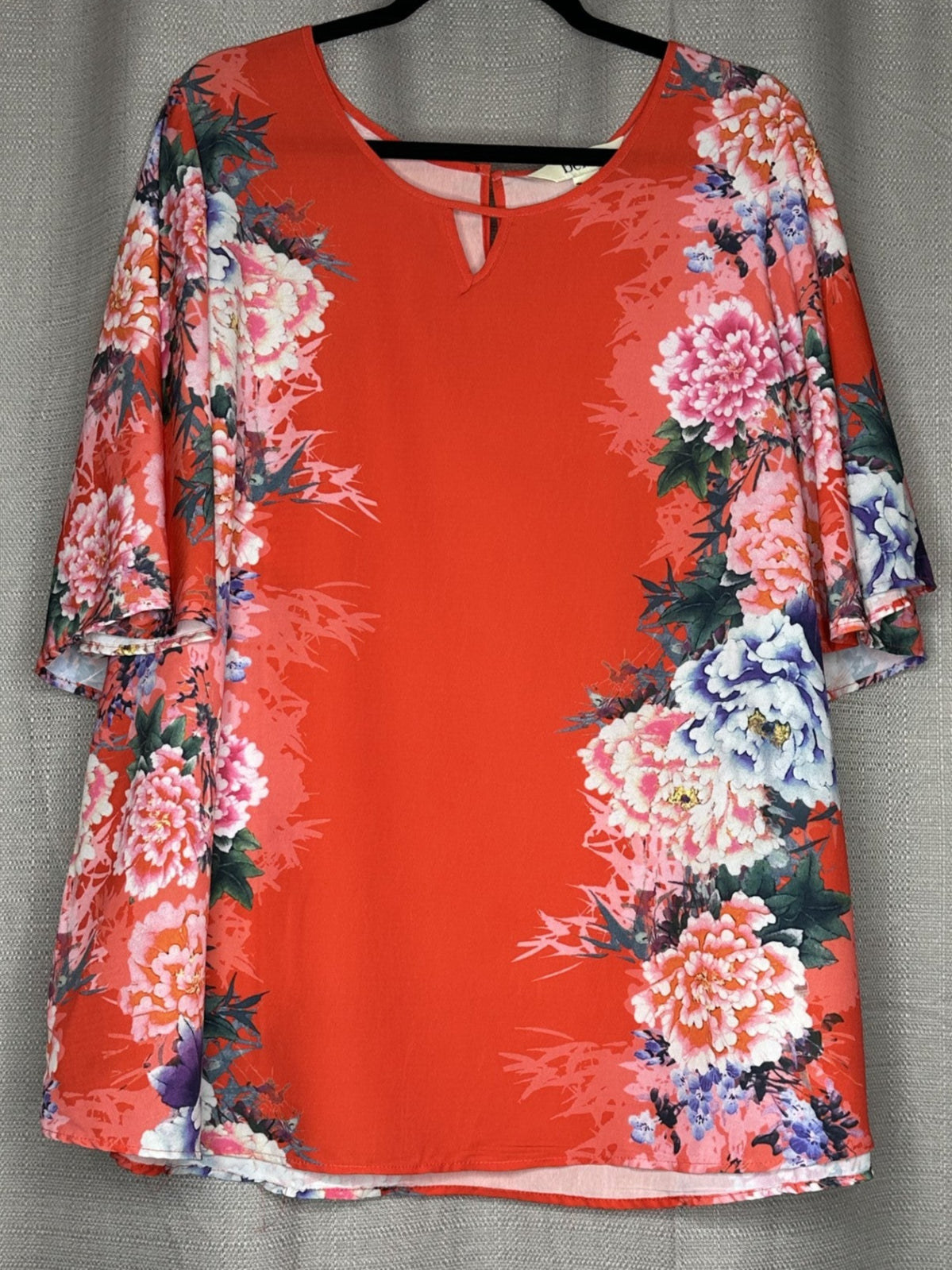 Orange floral top 