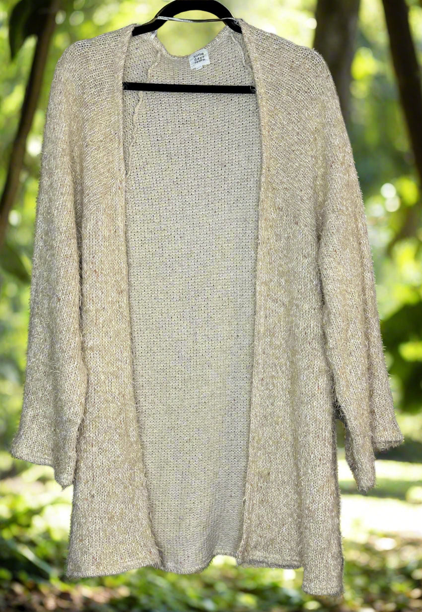 Beige knitted cardigan 