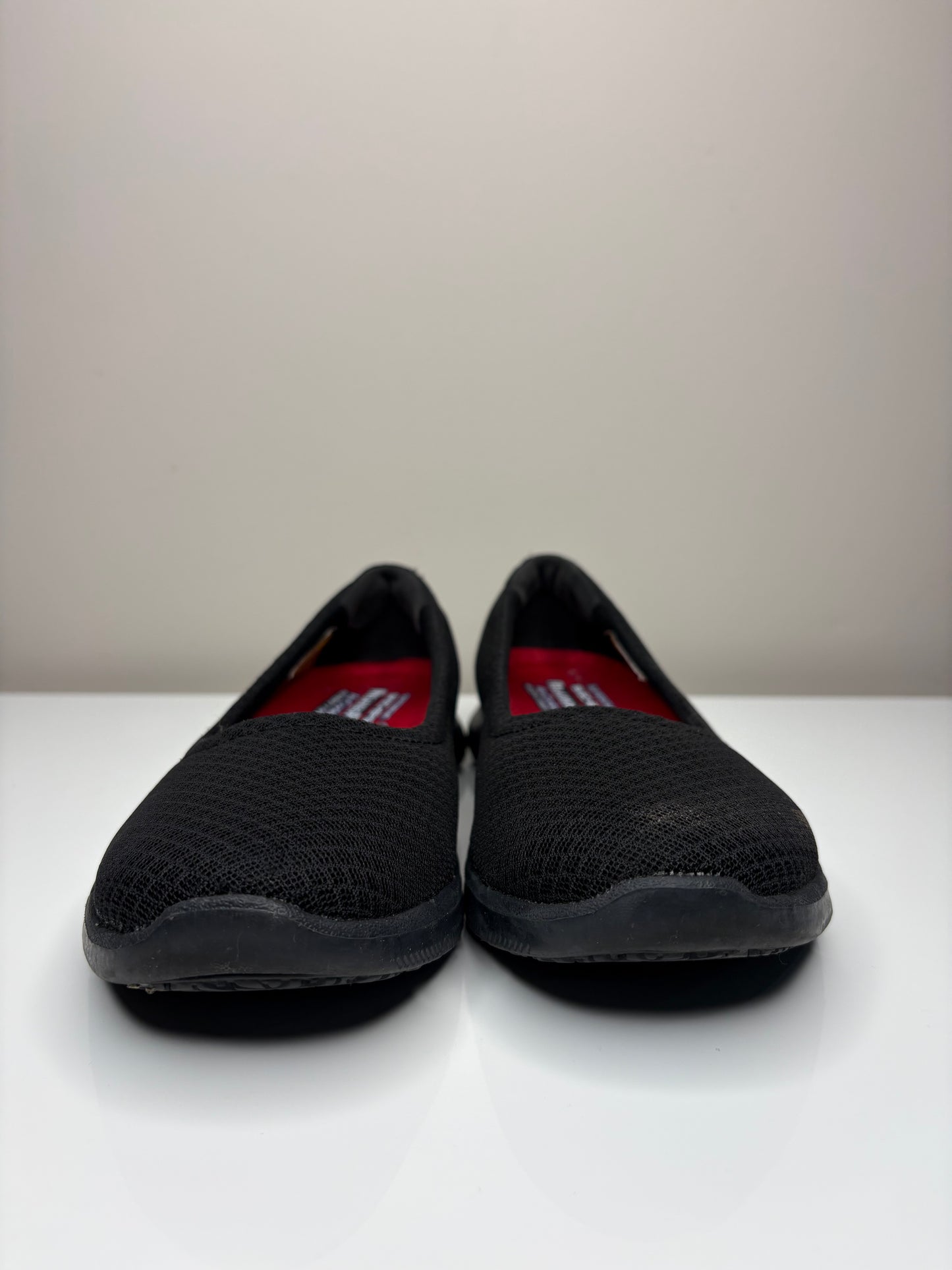 Black Ballet Flat Relaxed Fit Skechers