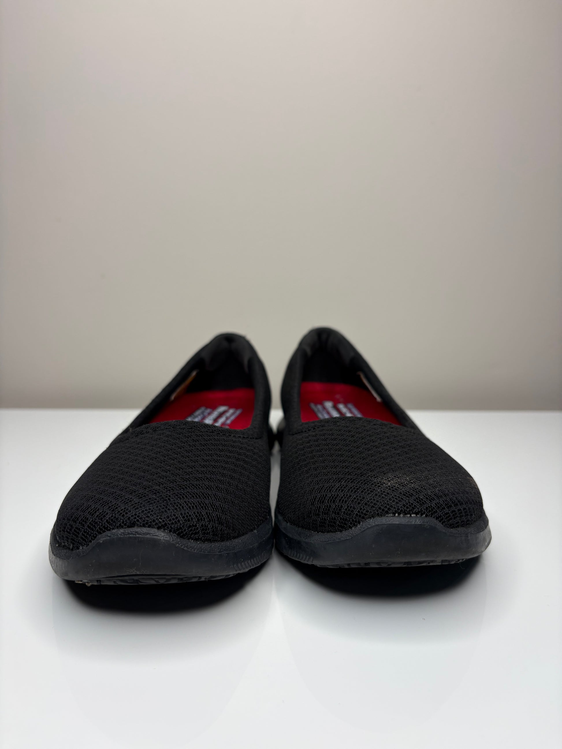 Black Ballet Flat Relaxed Fit Skechers