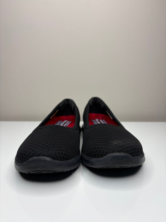 Black Ballet Flat Relaxed Fit Skechers