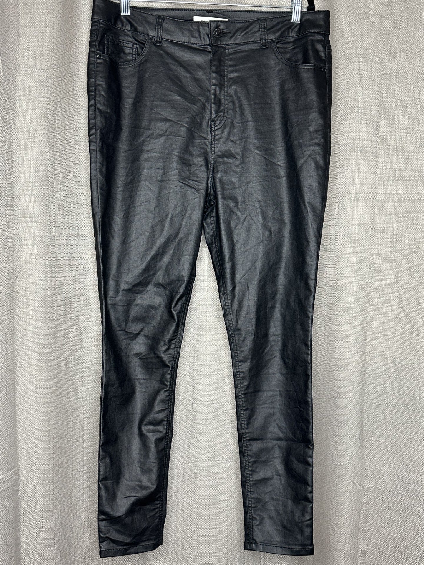Black size 16  leather pants 