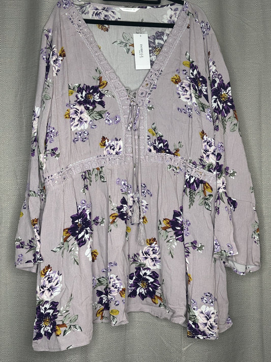 *NEW 'Isobelle' Lilac Floral Blouse