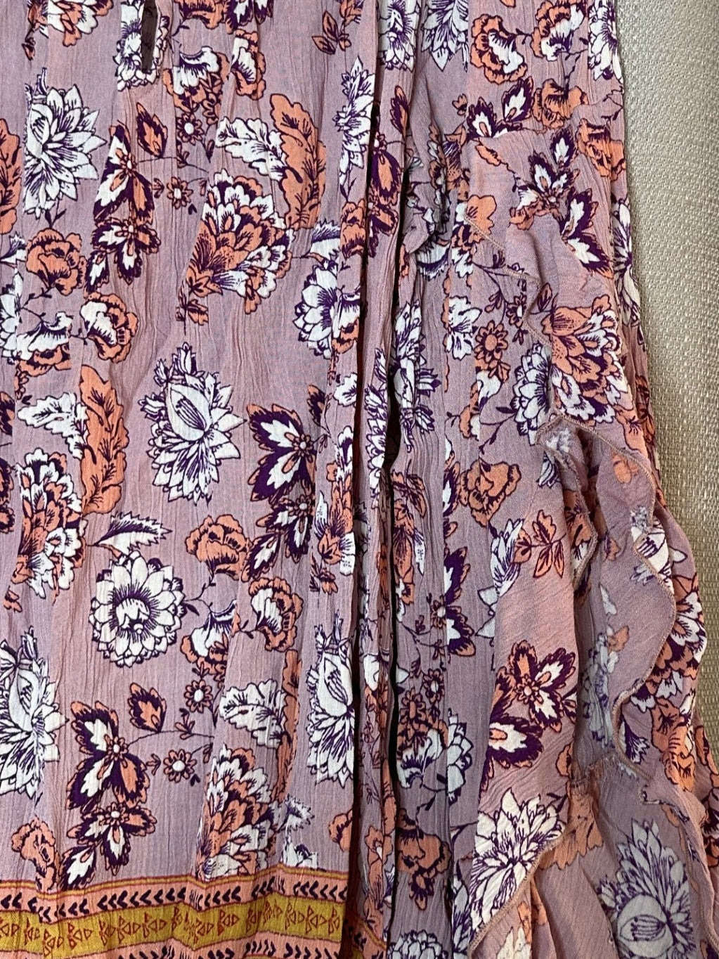 'Samsaara' Purple Floral Blouse