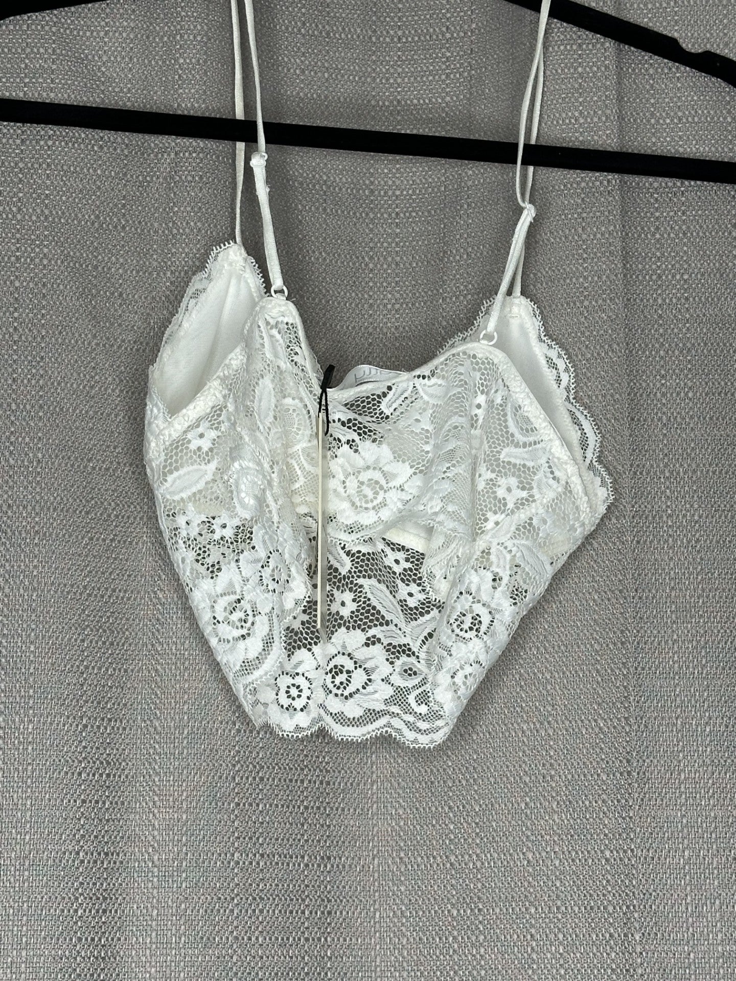 'Ally Fashion' White Lace Bralette