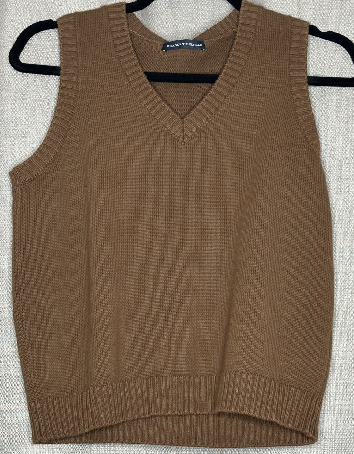 Brown sweater vest 