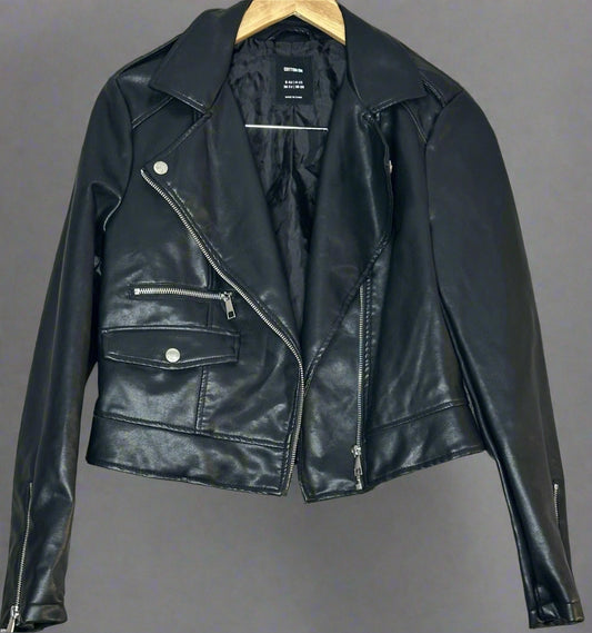 'Cotton On' Black Leather Jacket