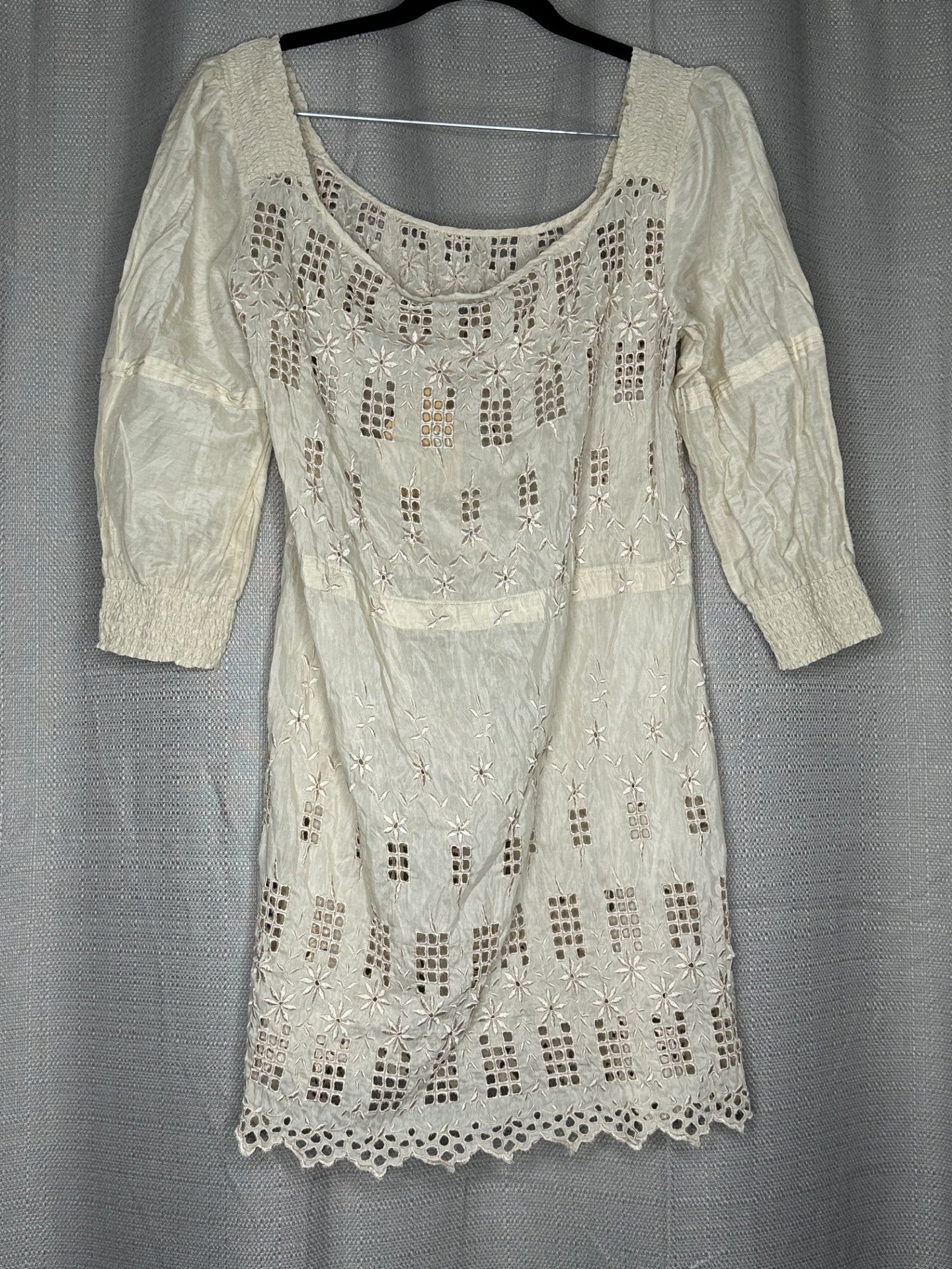 'FATE' Beige Lace Dress