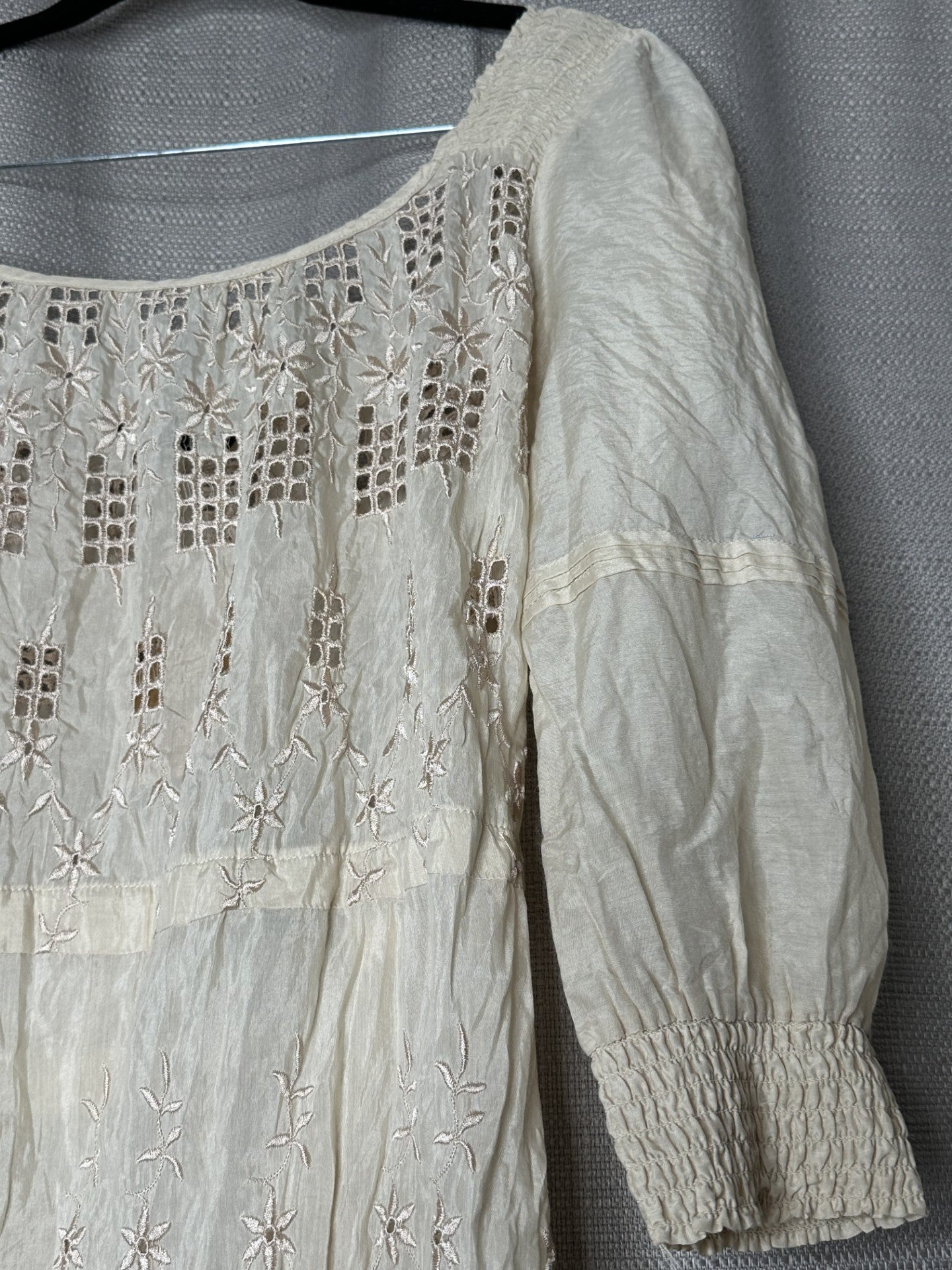 'FATE' Beige Lace Dress