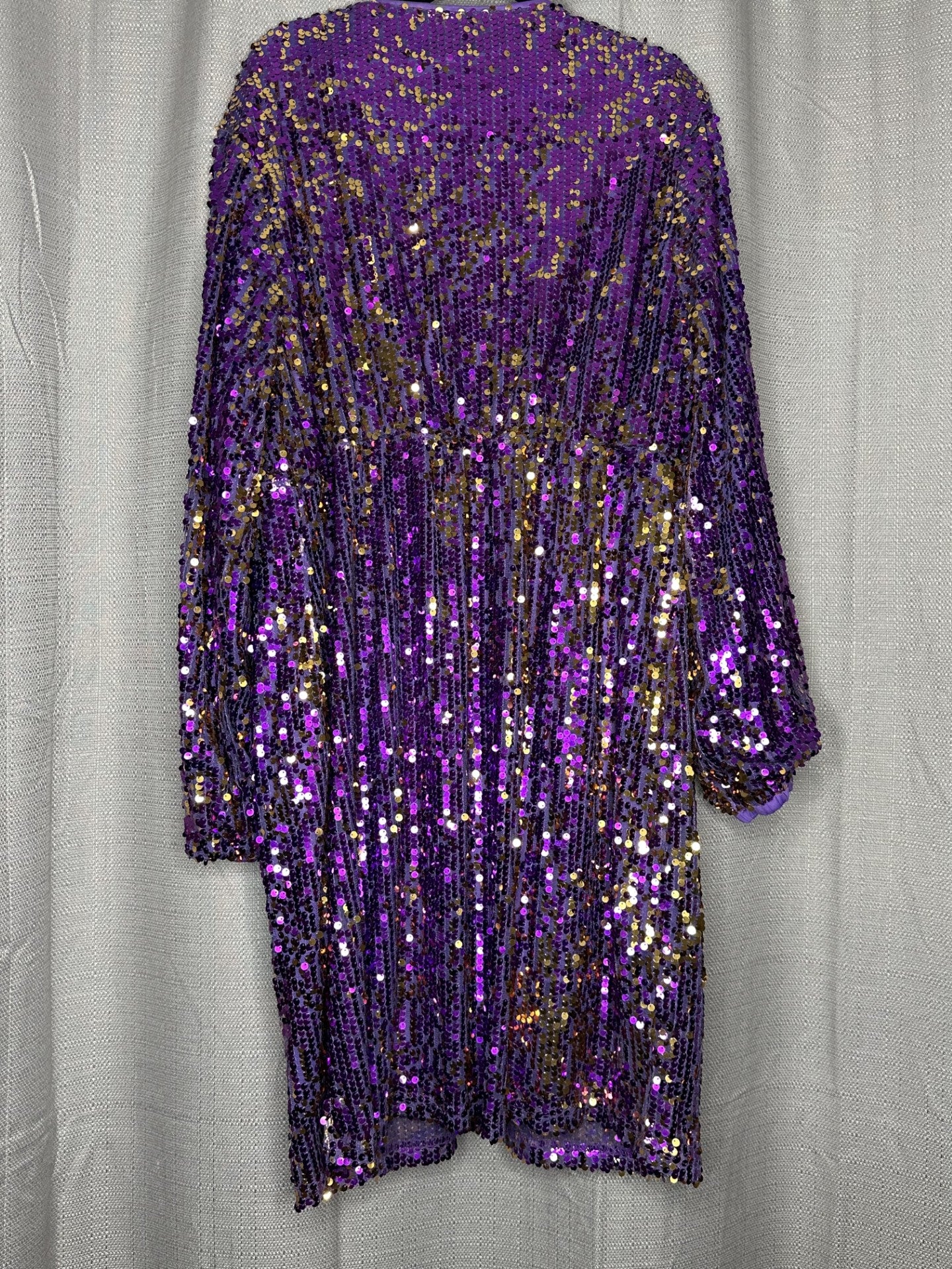 Purple & Gold Sequin Dress