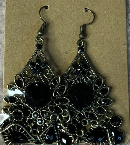 Black Statement Earrings