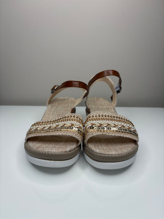 'Elle Melbourne' Rattan Sandals