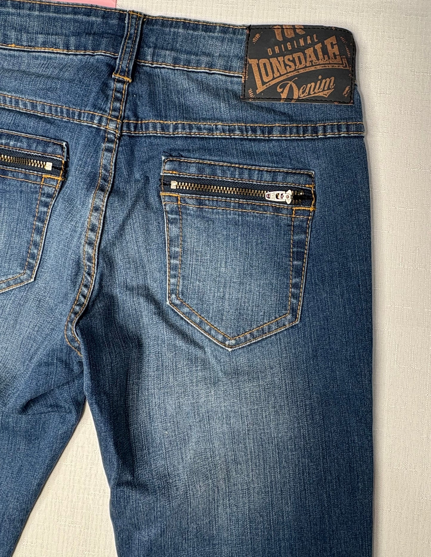 'Lonsdale' Carnaby High-Rise Denim Jeans