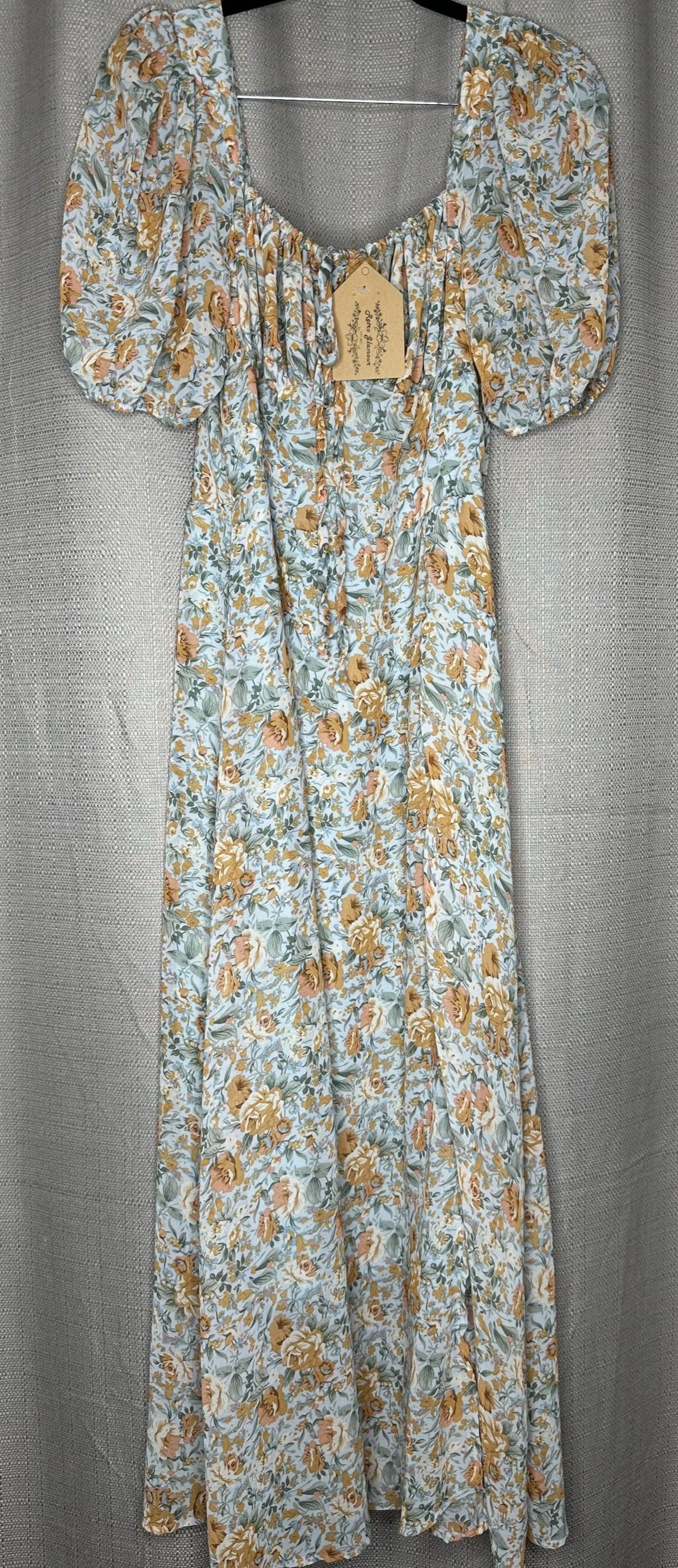 Floral-patterned  short sleeve dress 