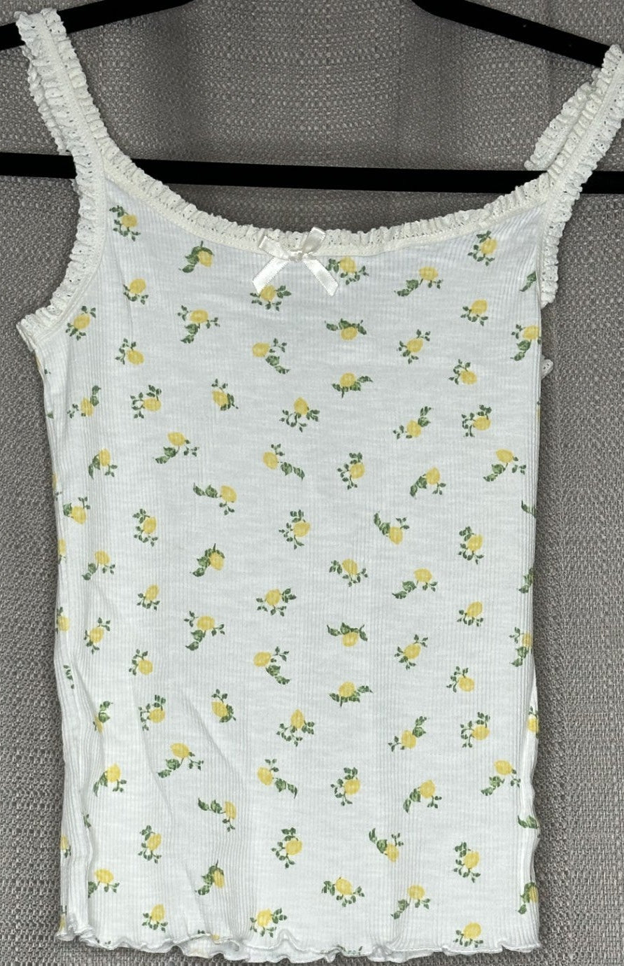 Floral-patterned tank top 