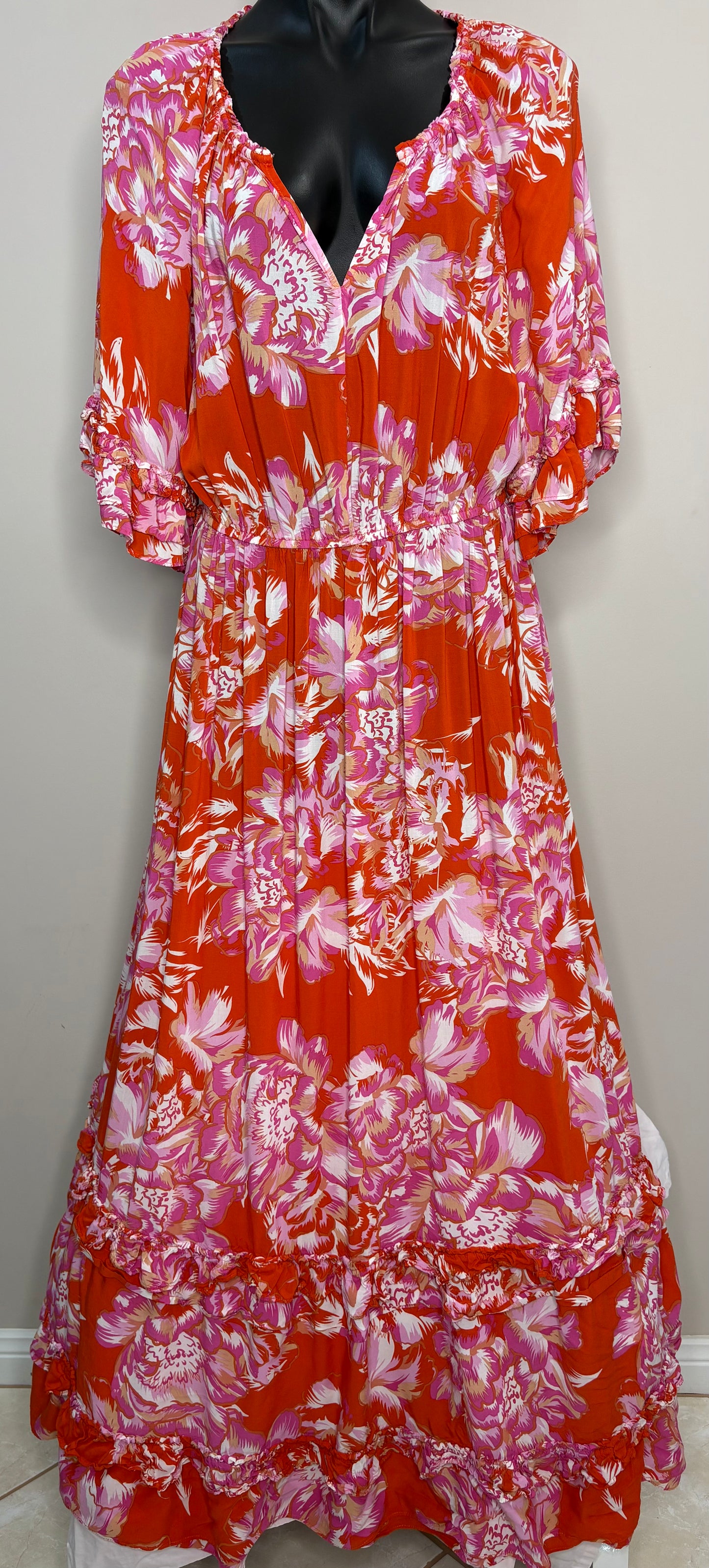 'Arna York' Long Layered Maxi Dress