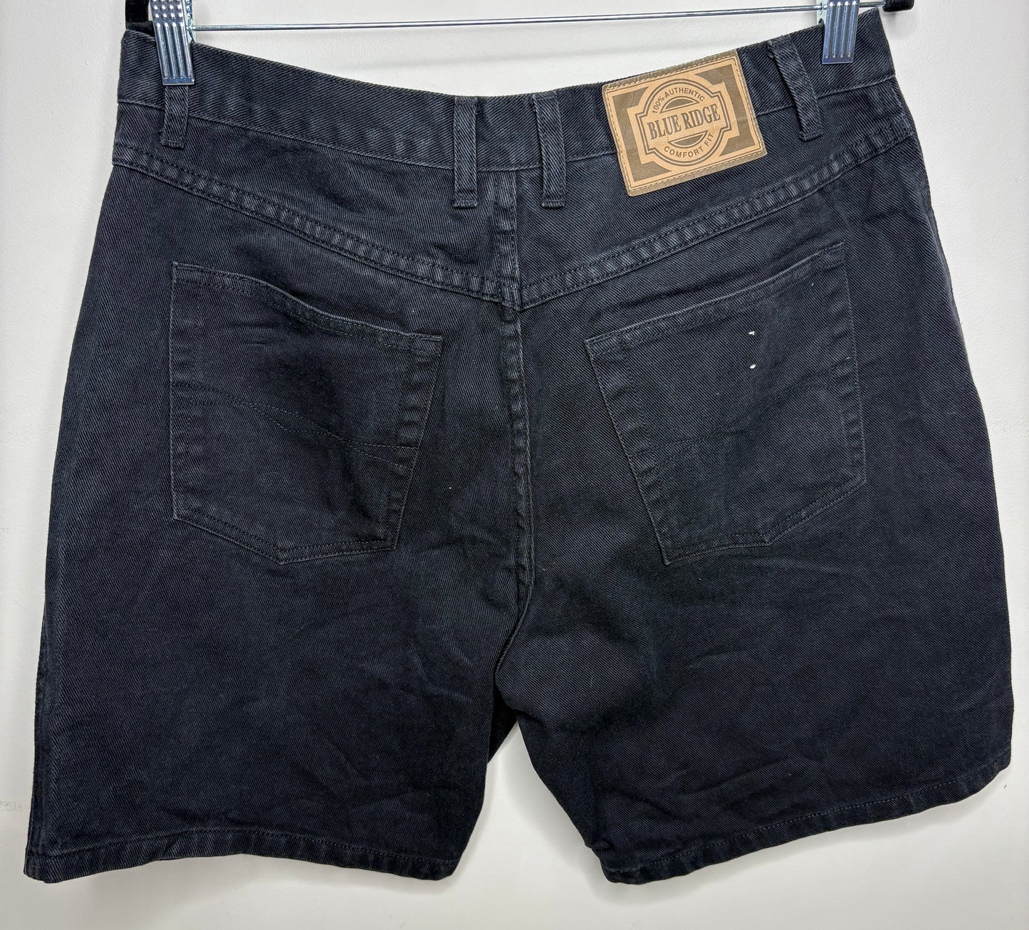 'Blue Ridge' Black Denim Shorts