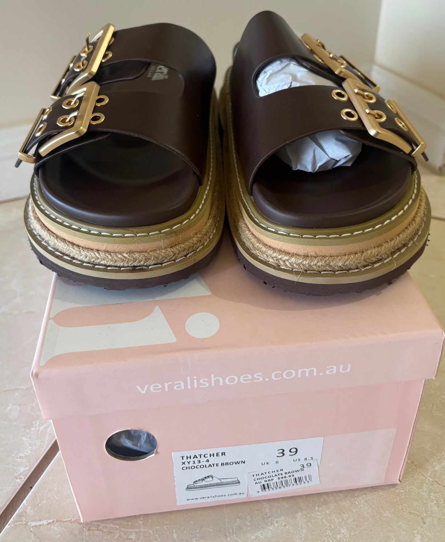 'Verali' Thatcher Chocolate Slides