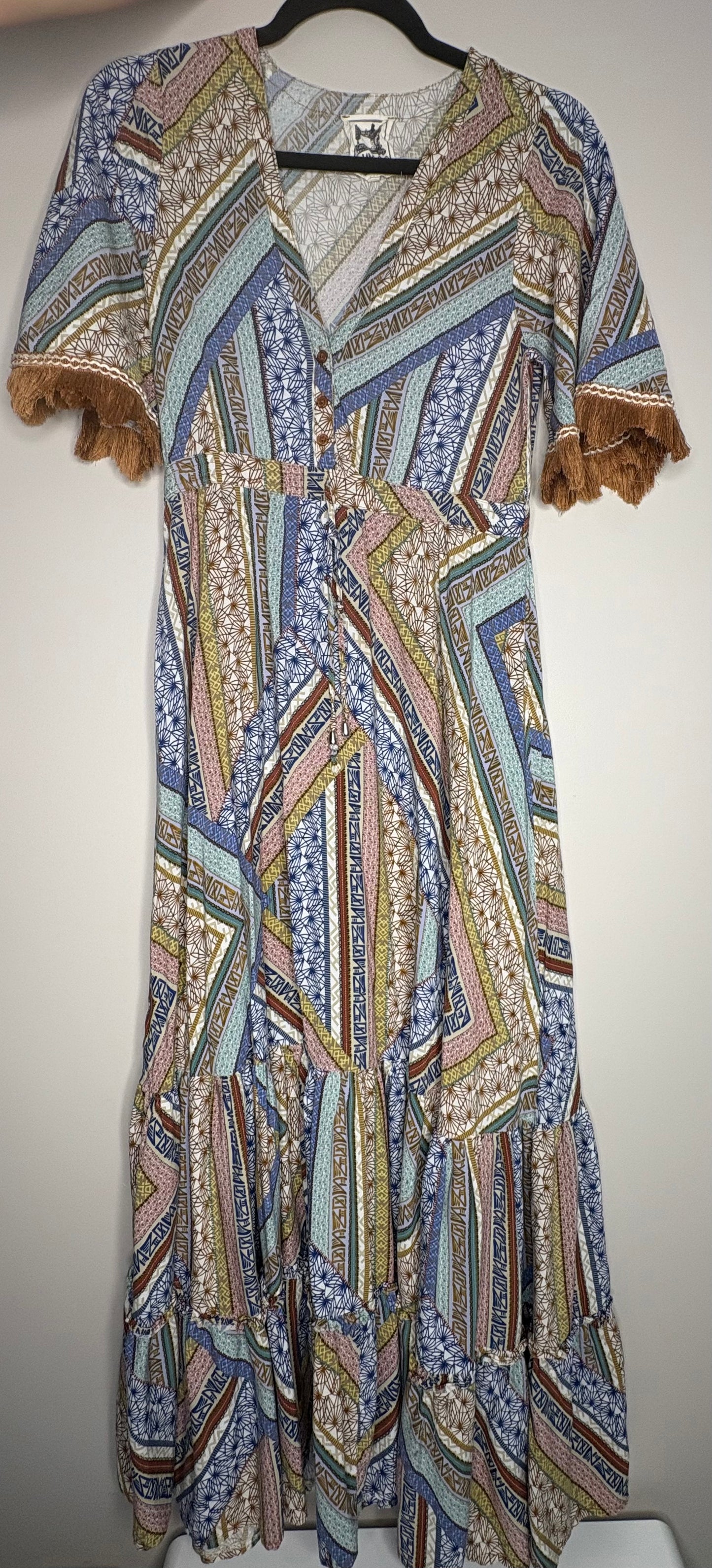 'JAASE' Aztec Maxi Dress