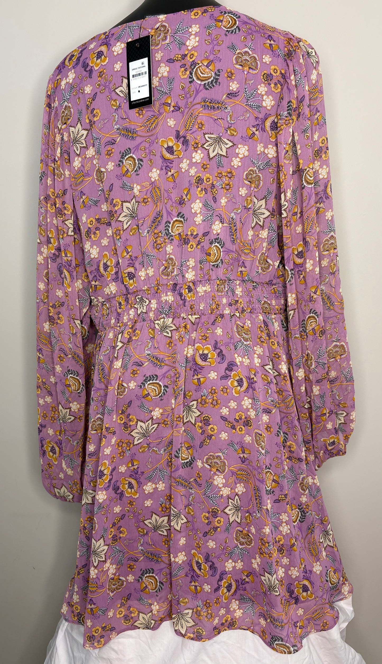 City Chic Baroque Purple Dress