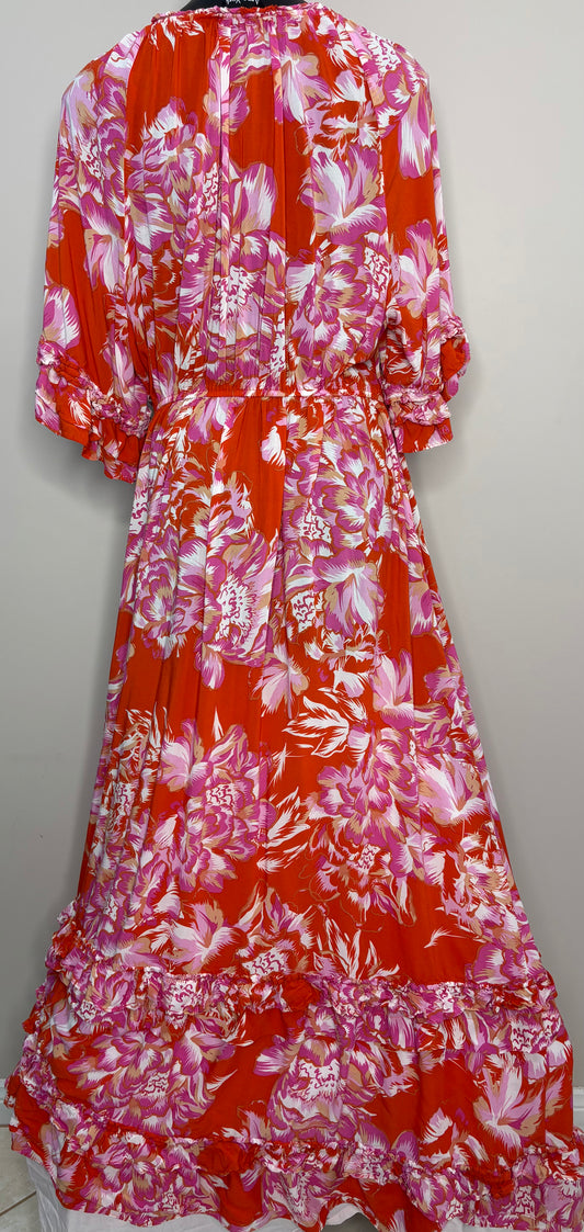 'Arna York' Long Layered Maxi Dress