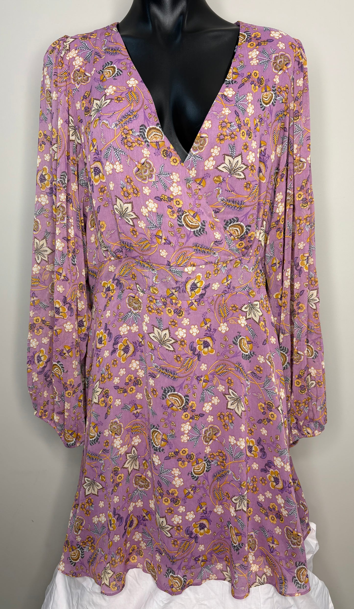 City Chic Baroque Purple Dress