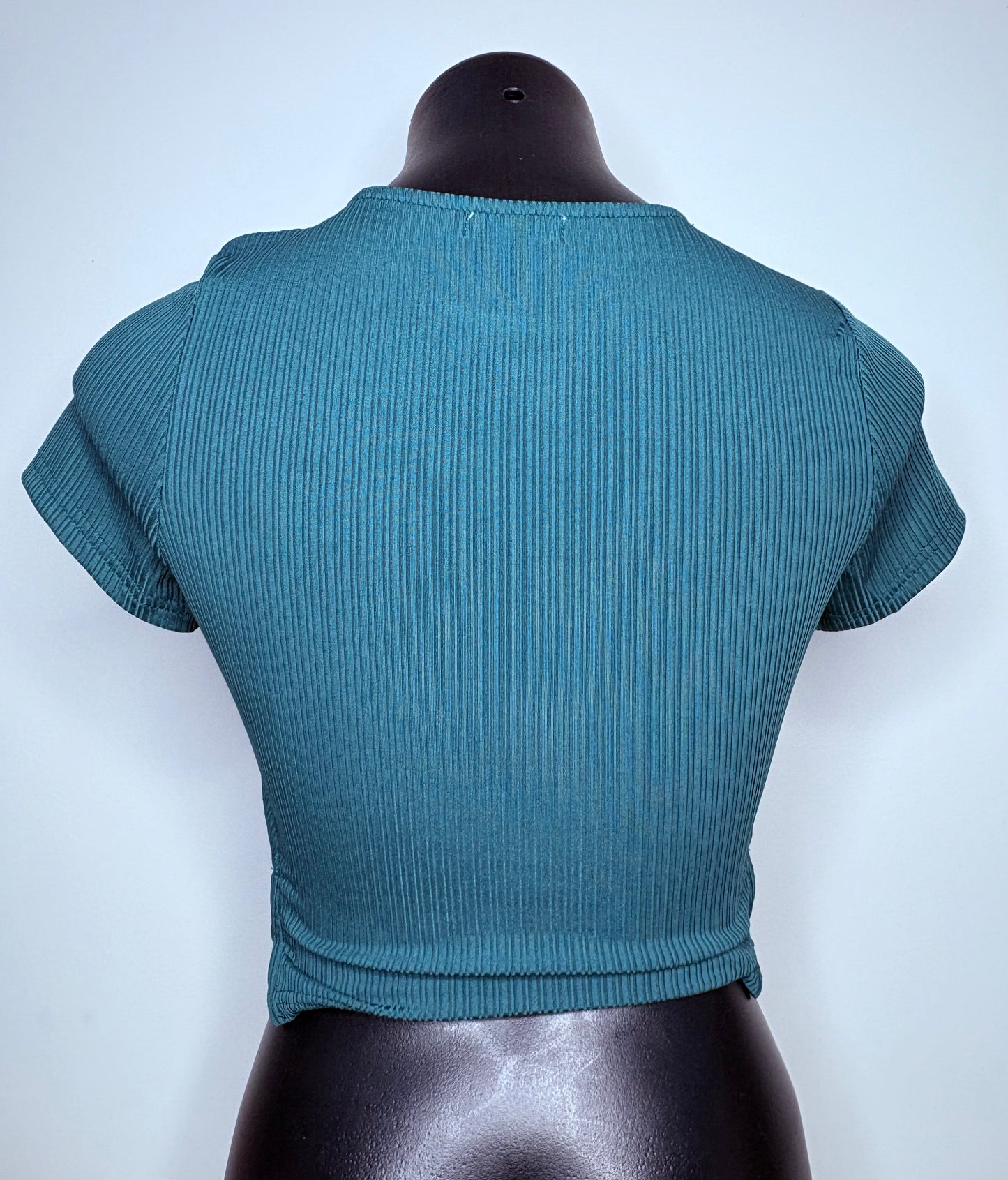 'Valley Girl' Green Crop Shirt