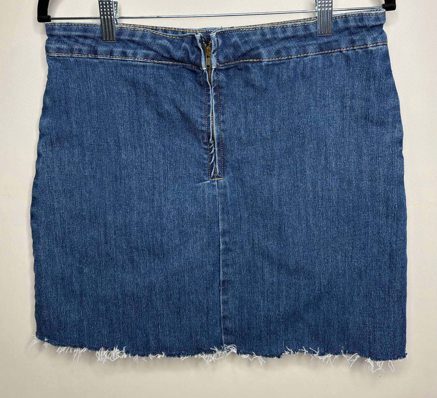 'Rockmans' Button Up Denim Skirt