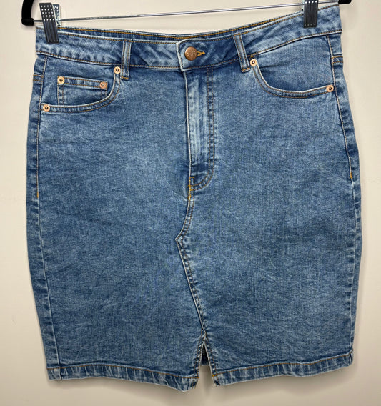 'Dotti' Acid Wash Denim Mini Skirt