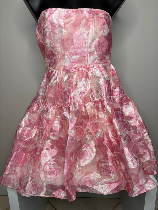 'Petal & Pup' Pink Strapless Bubble Dress