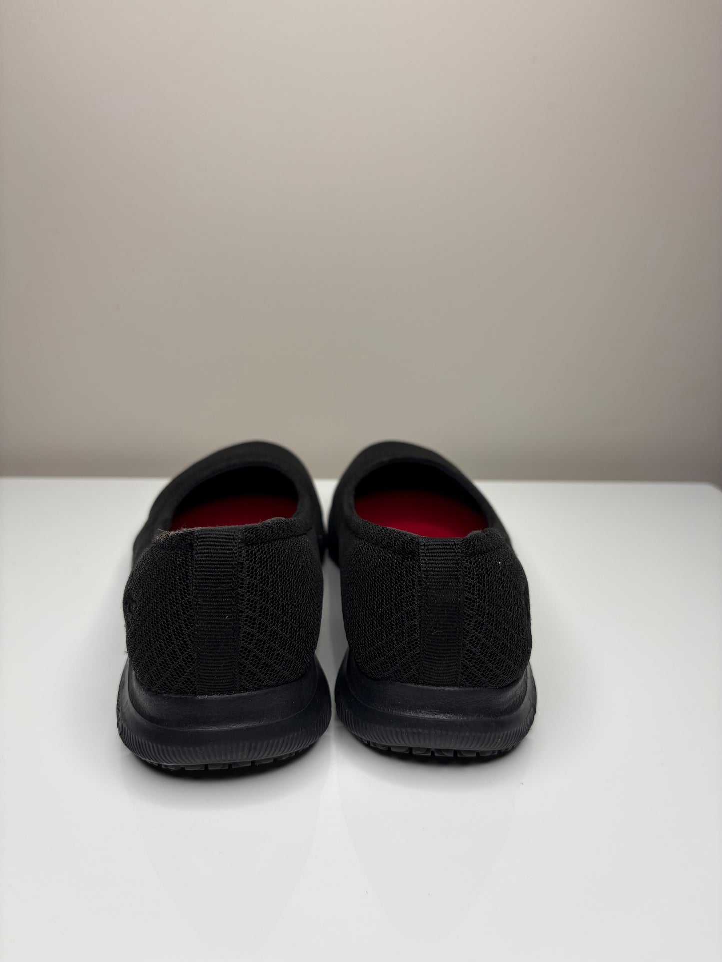Black Ballet Flat Relaxed Fit Skechers