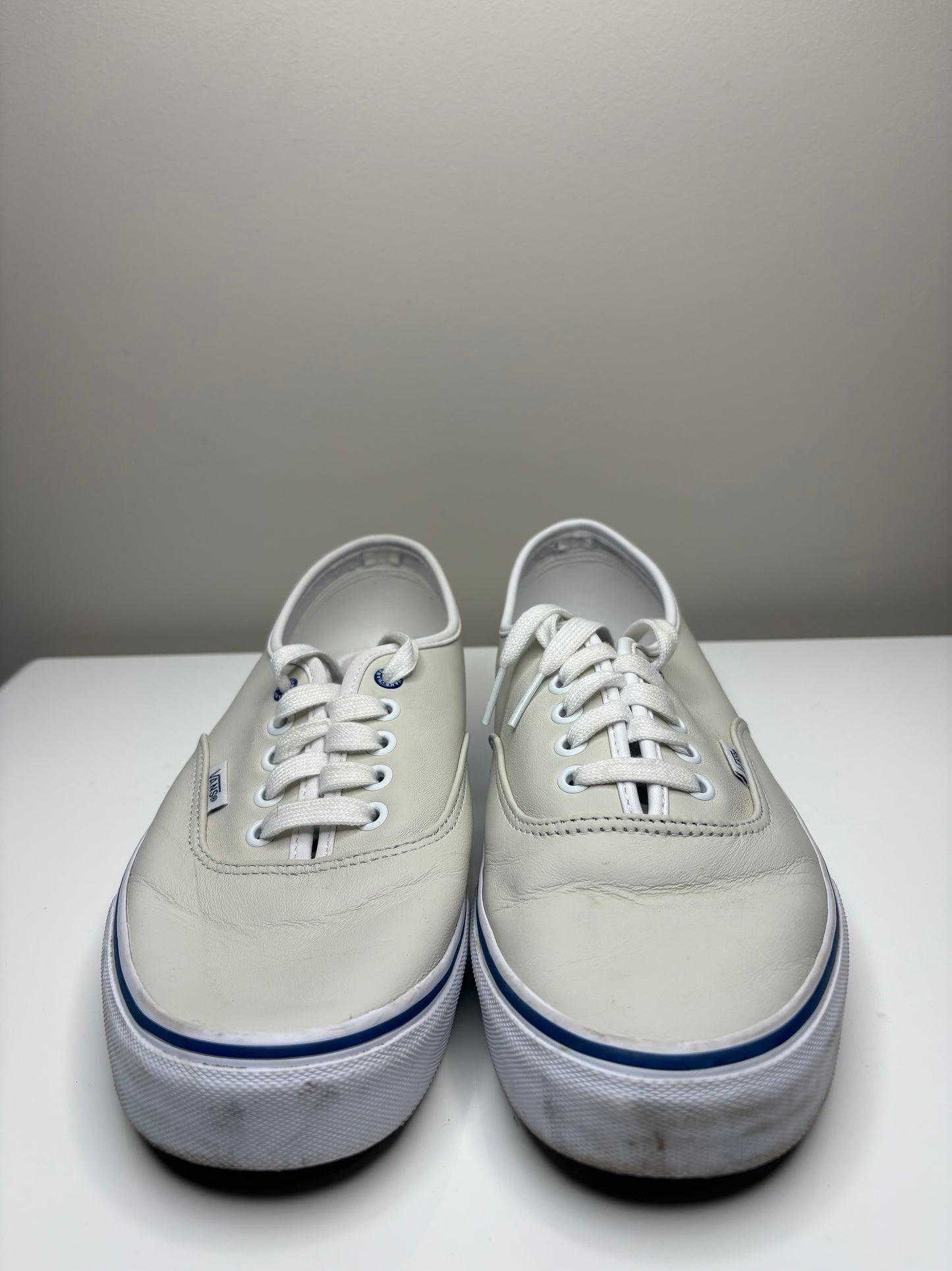 'Vans' Cream Leather Shoes