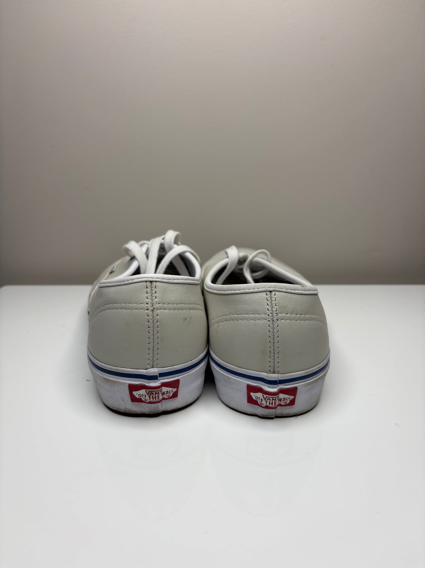 'Vans' Cream Leather Shoes