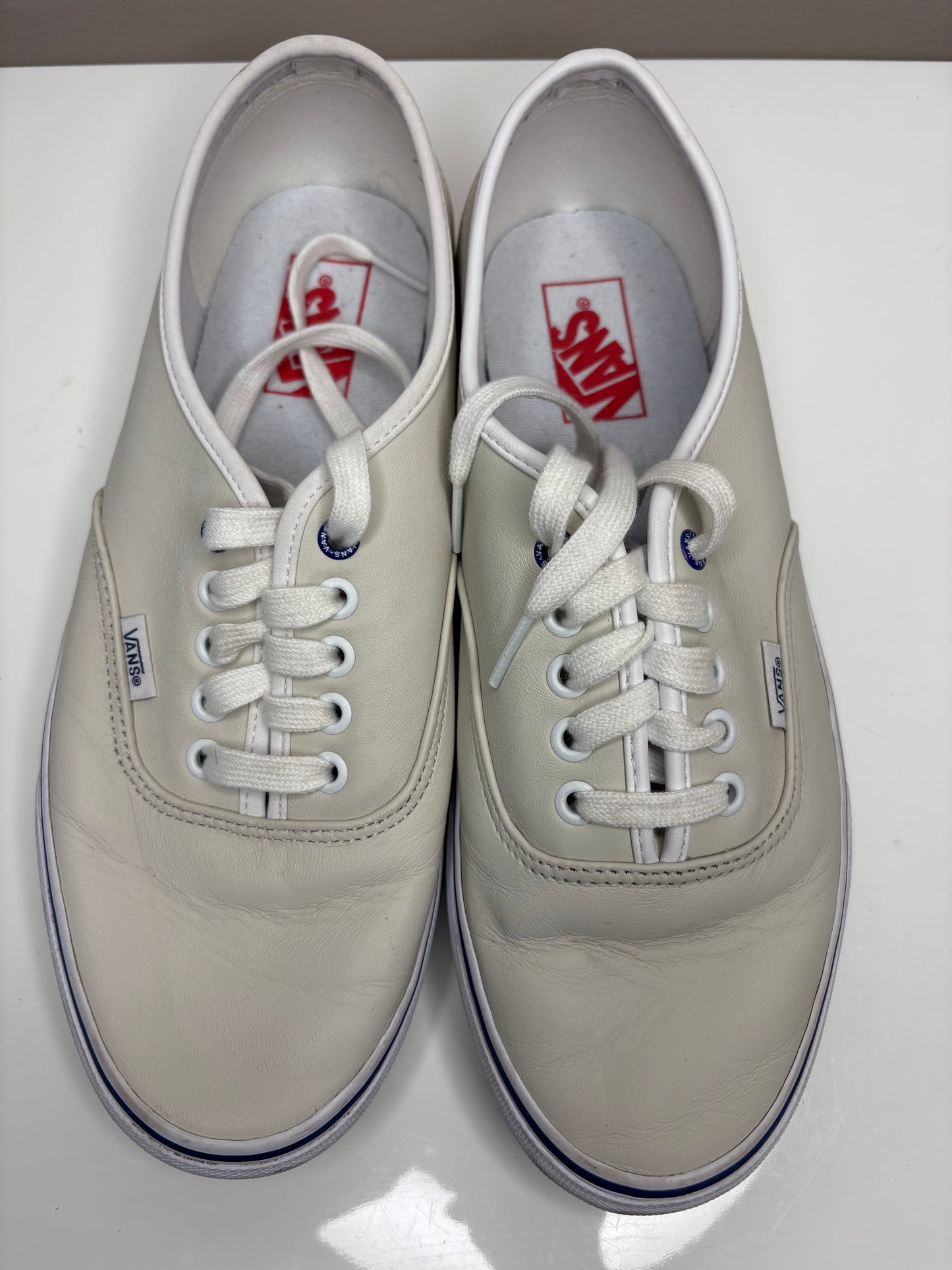 'Vans' Cream Leather Shoes