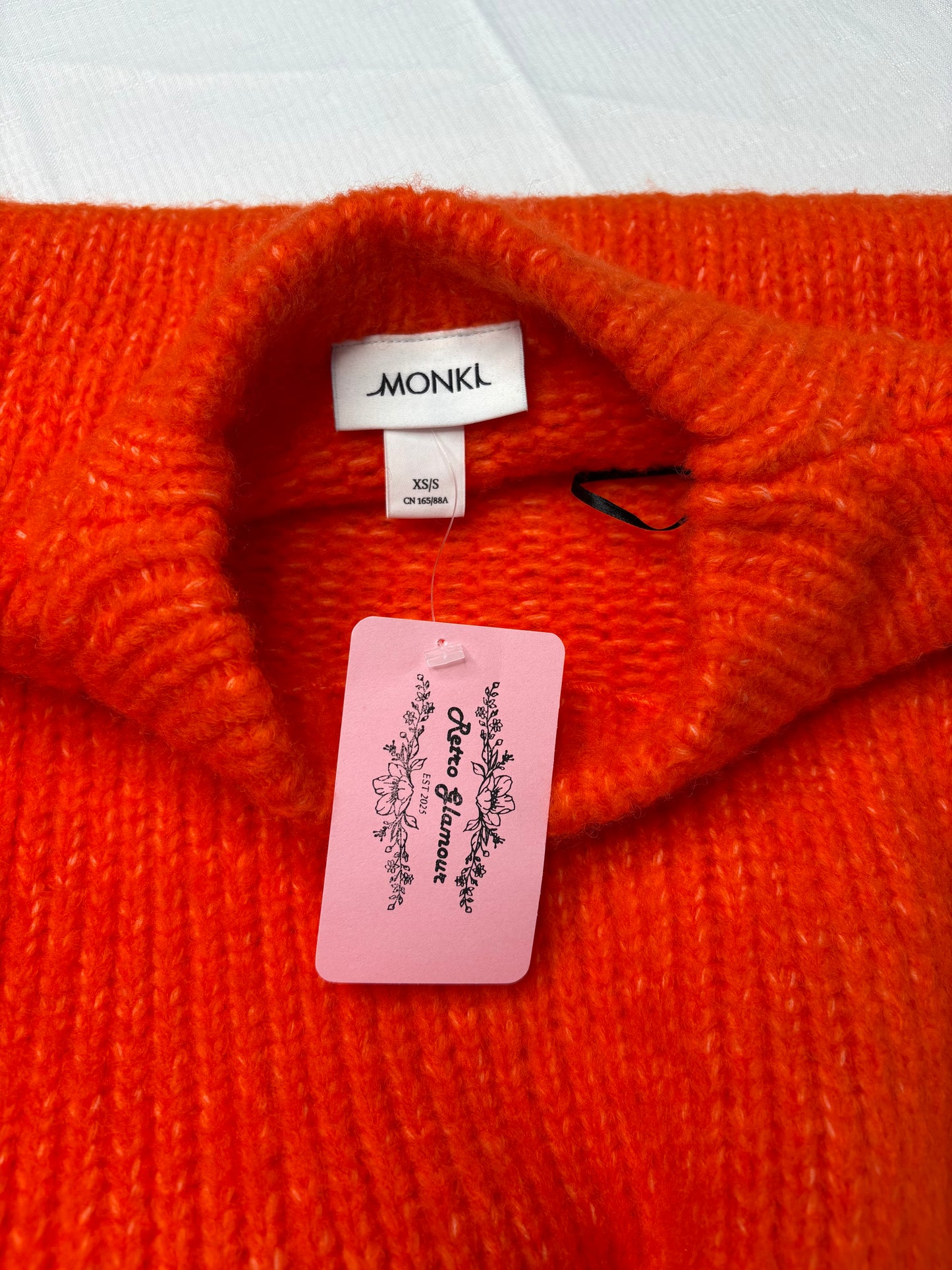 'Monki' Orange Woolen Jumper