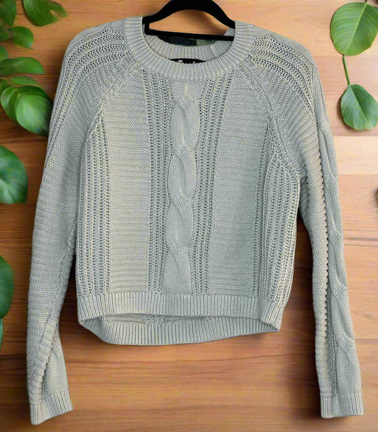 'Jay Jays' Green Cable Knit Jumper