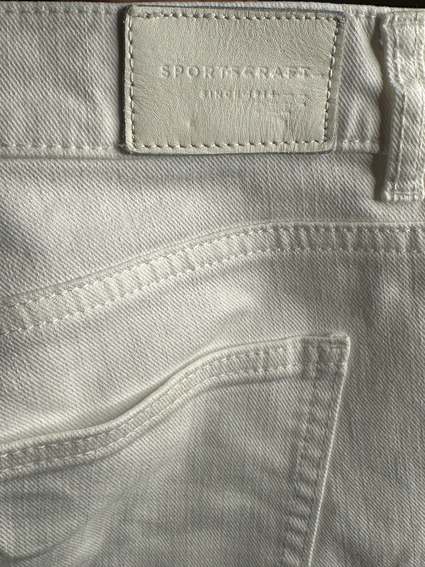 *NEW 'Sportscraft' White Denim Jeans